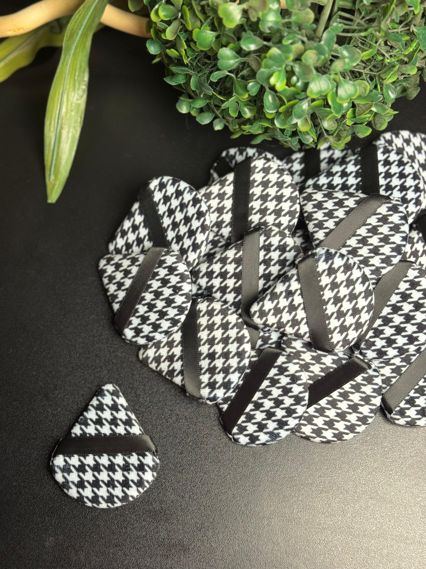 Triangular Makeup Puff - Black & White (Pack of 3)